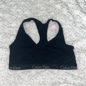 size medium, black Calvin Klein bralette